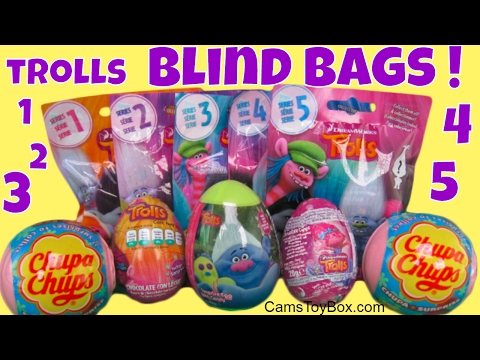 Dreamworks Trolls Surprises Blind Bags Series 1 2 3 4 5 Chupa Chups Chocolate Eggs Plastic Toys Fun