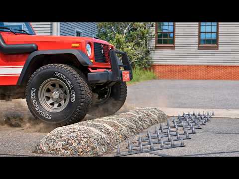 Cars Vs Spike Strip #02— BEAMNG DRIVE