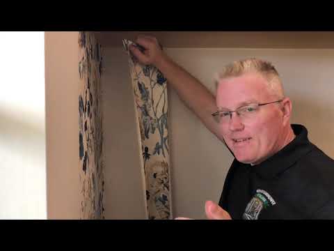 How To Hang Wallpaper In Crooked Corners - Spencer Colgan