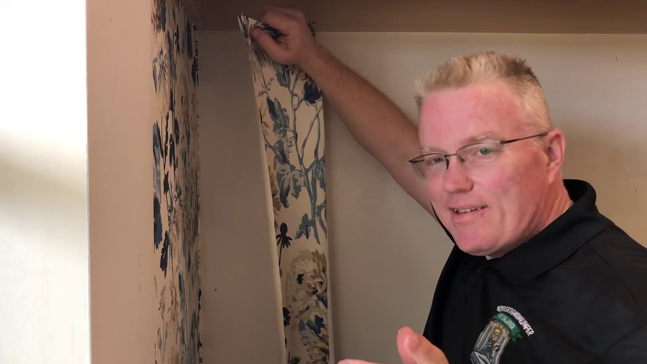 How To Hang Wallpaper In Crooked Corners - Spencer Colgan
