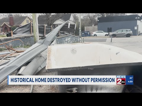 Historical home destroyed without permission in Nashville, TN