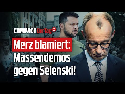 Merz embarrassed: Mass demonstrations against Zelensky!💥
