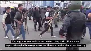 Mellila: Illegal armed migrants assault on border checkpoint