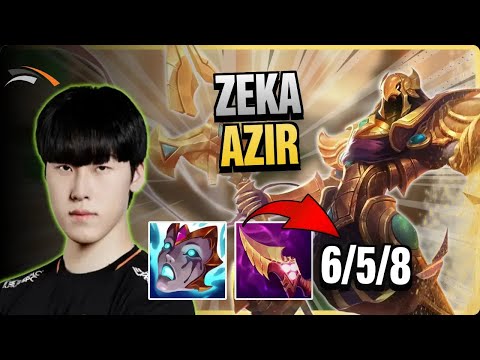 HLE Zeka MIDDLE Azir vs Irelia | 15.9