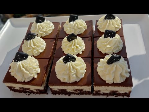 Prajitura Zaruri Perforate cu blat umed de cafea si ganache de ciocolata alba si vanilie👌