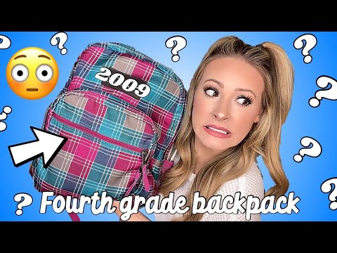 I FOUND MY 4TH GRADE BACKPACK & YOU WON’T BELIEVE WHAT WAS INSIDE 😱🎒