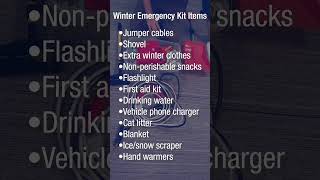 Pack your Winter Emergency Kit