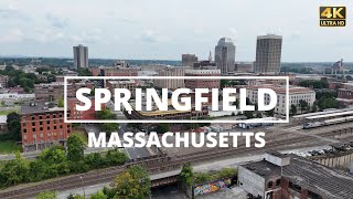 Springfield, Massachusetts - [4K] Drone Tour