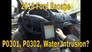 2018 Ford Escape P0301, P0302 Water Intrusion?