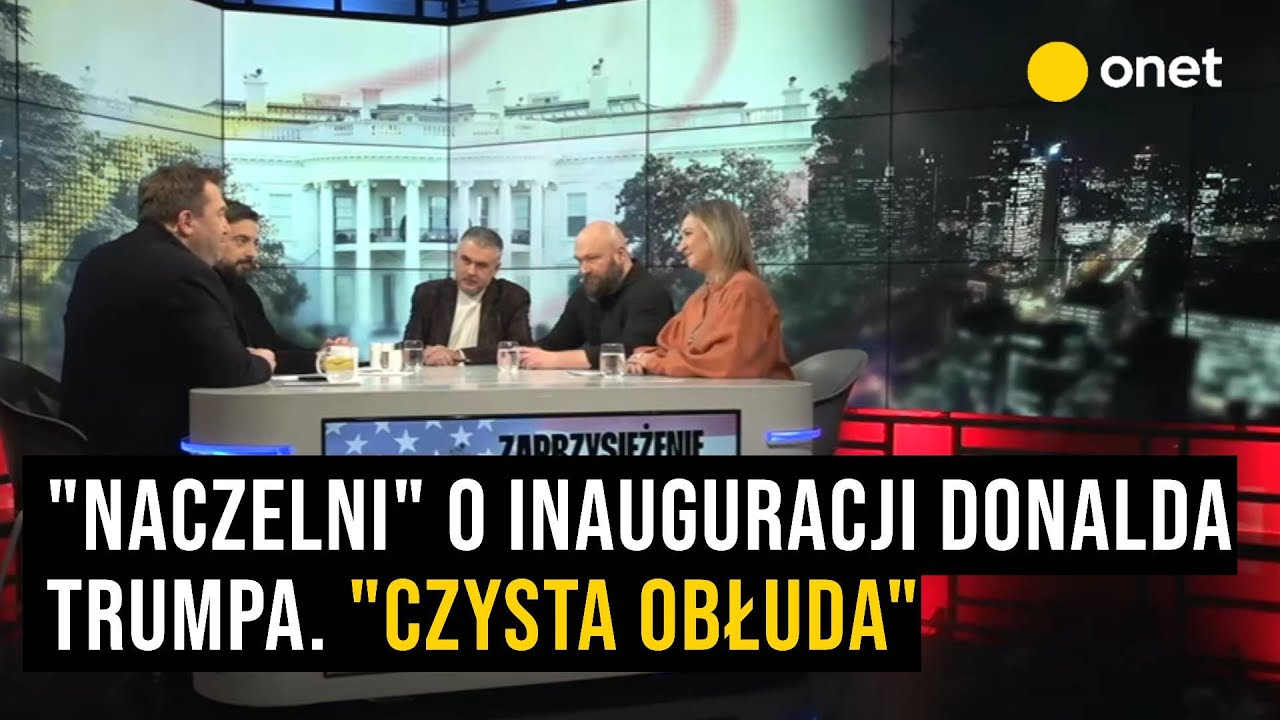 "Naczelni" o inauguracji Donalda Trumpa. "Czysta obłuda"