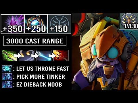 +750 CAST RANGE Seer Stone Tinker vs Desolator 2 Riki Storm Crazy Base Defense Comeback 7.26 Dota 2