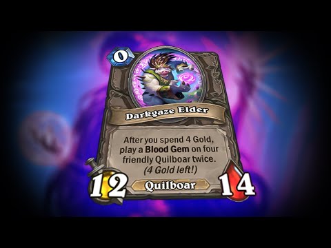 Xyrella early Darkgaze Elder discovery | Rdu Hearthstone Battlegrounds