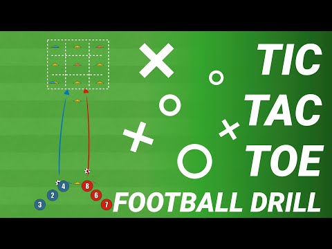 Die Tic-Tac-Toe-Fußballübung | Fußball