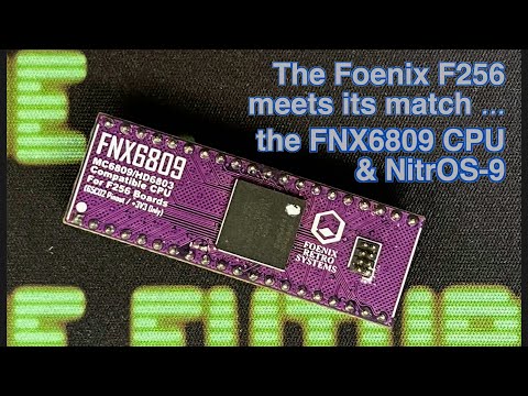 Foenix F256 meets its match  - the FNX6809 and a port of NitrOS-9 Level 2