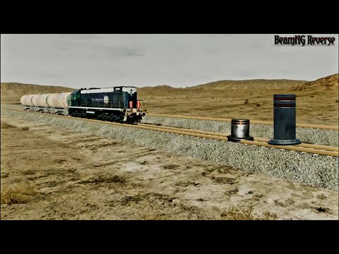 Locomotive 🚂 Trains vs Bollards#3 - BeamNG Drive || Bollards Crashes