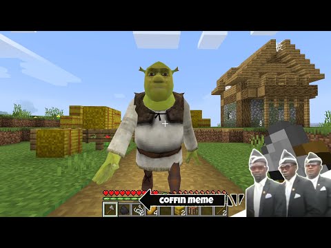 The Real Shrek I found in Minecraft - Coffin Meme