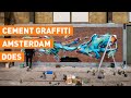 DOES | CEMENT GRAFFITI PIECE, AMSTERDAM