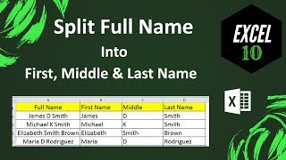 How to Split Full Name into First Name, Middle Name and Last Name in Excel Using Text to Column