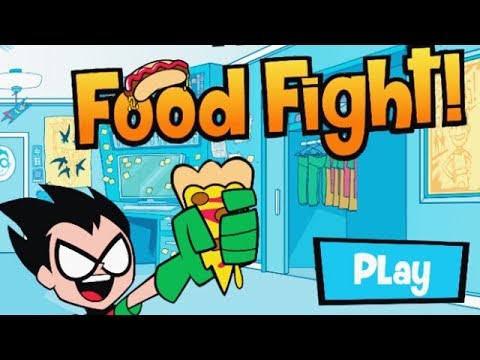 Teen Titans Go! - FOOD FIGHT [DC Kids Games] Video