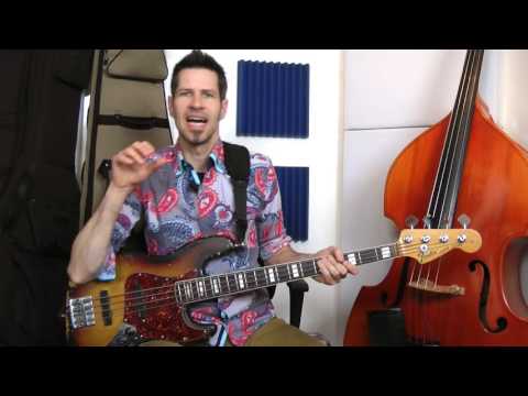 Roc0103 - Rock #3 (weitere RnR Stile: Rumba, Hand Jive, Surf) - German Bass Lesson Tutorial