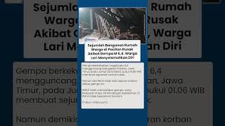 Gempa Bumi Berkekuatan M 6,4 Guncang Pacitan: 2 Rumah Rusak saat Warga Lari Menyelamatkan Diri