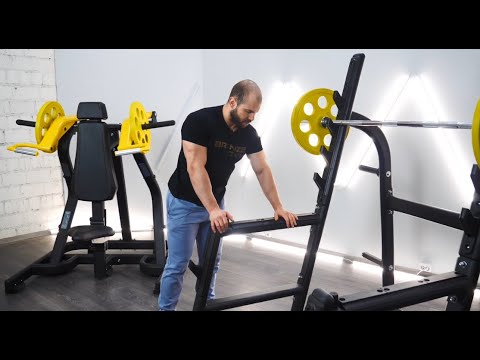 BRONZE GYM PL1704 Жим от плеч и BRONZE GYM BR1015 Рама для приседов