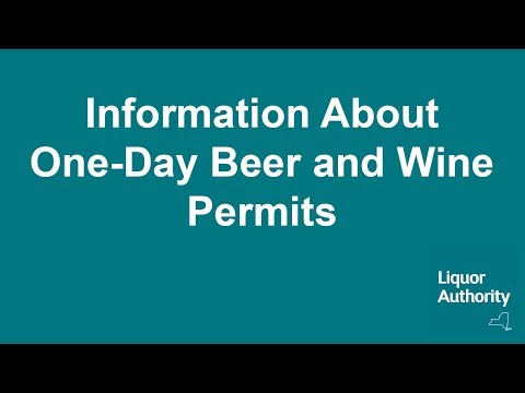 , title : 'Information About One-Day Beer and Wine Permits'
