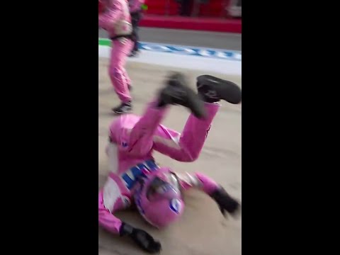 Lance Stroll's Crazy Pit Stop Drama! #Shorts