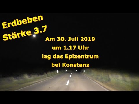 🚨 Erdbeben mit 3.7 erschüttert den Südwesten Deutschlands [30.07.2019]