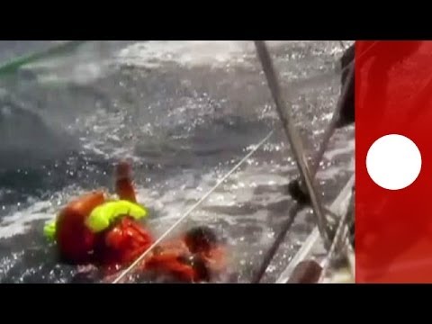 Mayday! Man overboard rescued during round the world yacht race