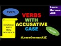 VERBS WITH ACCUSATIVE CASE IN GERMAN Lesson 22 A1 Learn German Free