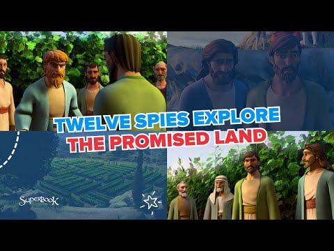 Twelve Spies Explore the Promised Land | Batang Superbook - Joshua and Caleb Tagalog Clip