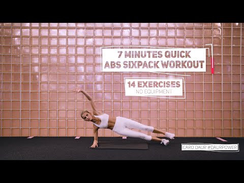7 MINUTEN ABS SIXPACK WORKOUT | ohne Geräte | Caro Daur #DAURPOWER