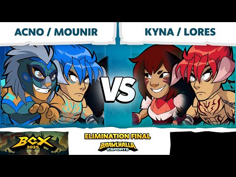 Kyna & Lores vs Acno & Mounir - Elimination Final - Brawlhalla World Championship 2025 - LAN 2v2