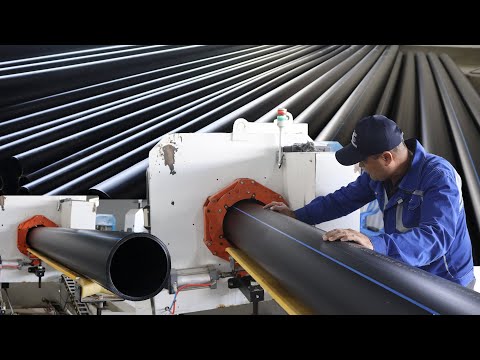 HOW? Amazing Process of Production of HDPE pipes | Pipe Production Line