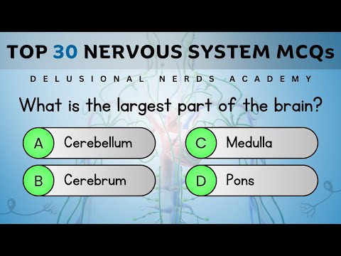 Nervous System 30 MCQs | Easy to Hard