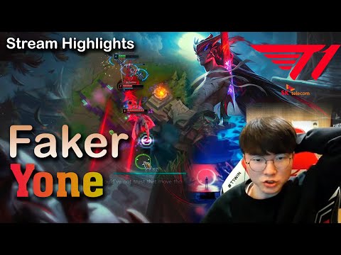T1 Faker YONE | Faker Stream Best Moments | Faker Highlights