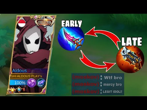 ALDOUS NEW  INSANE DAMAGE BUILD🔥 BROKEN FIRST ITEM FOR EARLY AND LATE GAME DAMAGE HACK | MLBB
