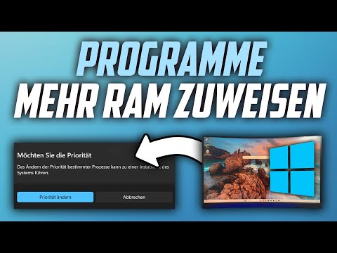Programme mehr RAM & Arbeitsspeicher zuweisen am Windows PC - Spiele schneller machen Anleitung