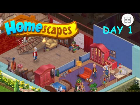 Homescapes Gameplay DAY 1 (Android/ iOS Gameplay)