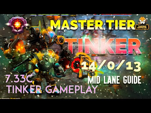 Tinker Full Gameplay ft. kitty- | PATCH 7.33C | DOTA 2 | Tinker Official | Pro Gameplay #04