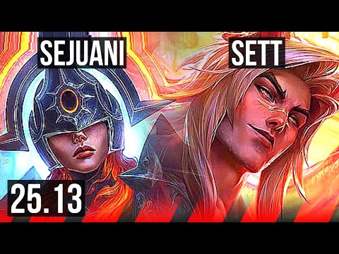 SEJUANI vs SETT (TOP) | EUW Diamond | 25.13