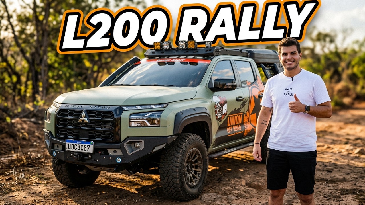 Mitsubishi Triton preparada para o Rally dos Sertões 2026