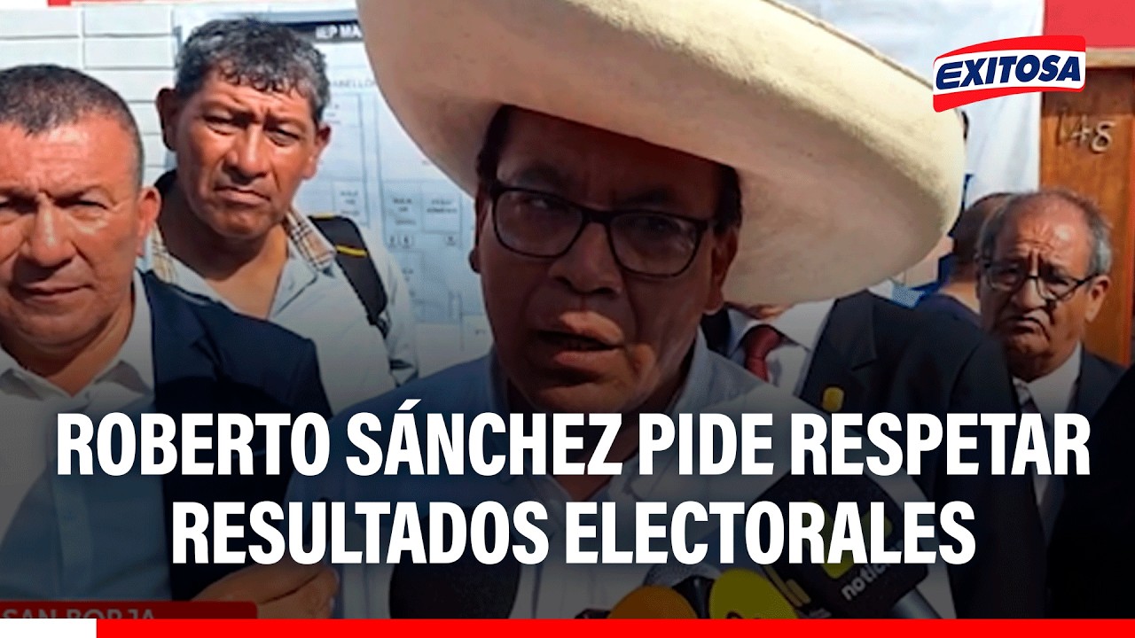 🔴🔵 Roberto Sánchez pide respetar el voto ciudadano: “Es una obligación mayor de los peruanos”