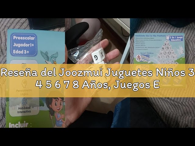 Vídeo relacionado con Joozmui Juguetes Niños 3 4 5 6 7 8 Años, Juegos Educativos Niños 3-8 Años Regalo Niña 3-8 Años Juegos para Niño Juguetes Niña Aprender a Leer Juguetes Montessori Scrabble Español