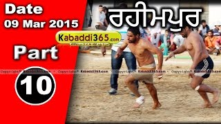 Rahimpur (Nakodar) Kabaddi Tournament 9 Mar 2015 Part 1 by Kabaddi365.com