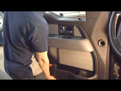 2009-2014 Ford F150 Front Door Speaker Replacement- Door Panel Removal Procedure