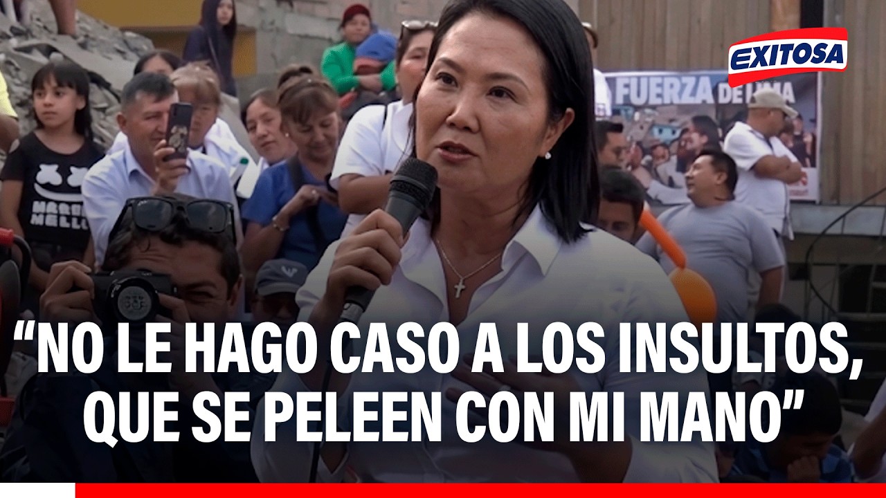 🔴🔵Keiko Fujimori no entra en discrepancias y manda mensaje a detractores:“Que se peleen con mi mano”