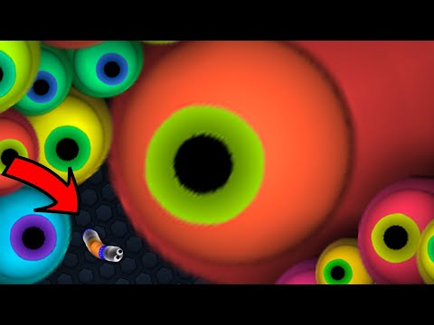 Slither.io A.I. - LUCKY TINY SNAKE vs GIANT SNAKES! // Epic Slitherio Gameplay! #310