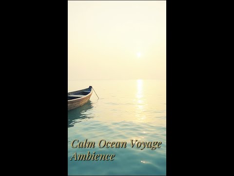 Calm Ocean Voyage — Open Sea Waves & Quiet Boat Sounds (No Music) | 45 Minutes
